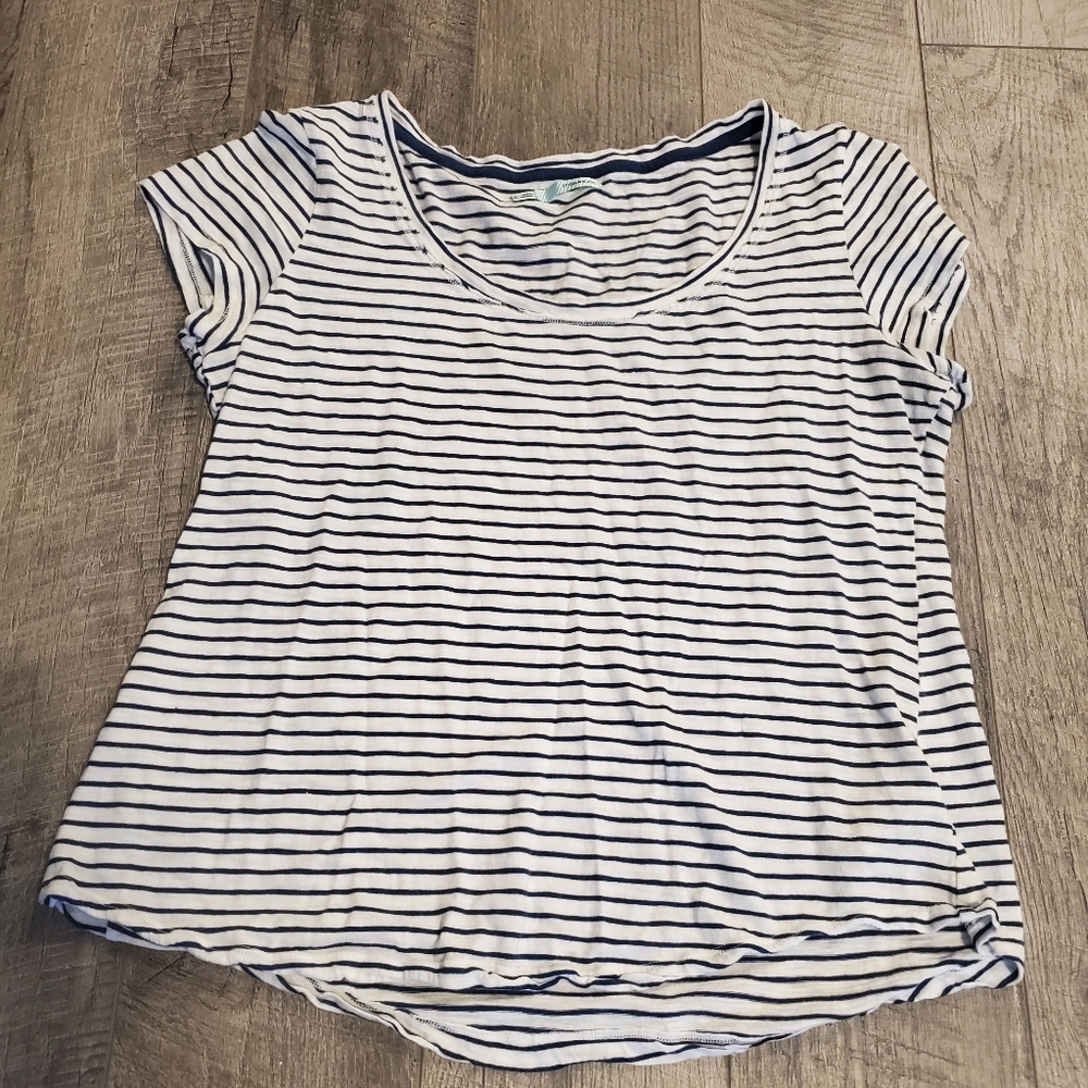 Navy stripped maurices shirt
